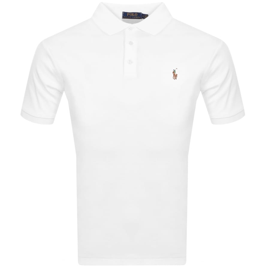Alternative Image for ProductRalph Lauren Slim Fit Polo T Shirt White1